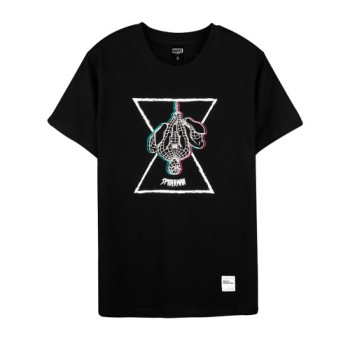 Spider-Man Series Vaporwave Tee (Black, Size S)