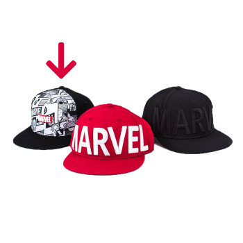 Marvel Series Avengers Comics Snapback (Black, F)