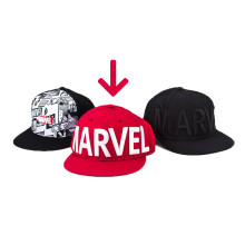 Marvel Series Marvel Logo Snapback (Red, F)