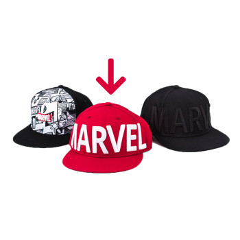 Marvel Series Marvel Logo Snapback (Red, F)