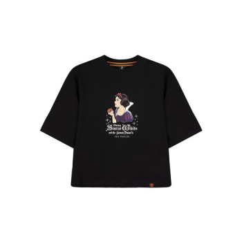 Disney Princess Series: Snow White Women Tee (Black, Size L)