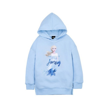 Frozen 2 Series: Elsa Kids Hoodie (Blue, Size 140)