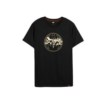 Batman Series: Golden Logo Tee (Black, Size XXL)