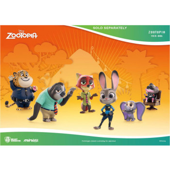 Beast Kingdom MEA-006 Disney Zootopia 3-inch Mini Egg Attack Statue Toy Figure - Judy, Nick, Flash, Finnick, Mr. Big, Clawhauser