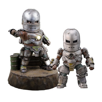[BUNDLE] Beast Kingdom EA-009 + EAA-003 Marvel Iron Man 3 Iron Man Mark 1 Egg Attack Action Figure