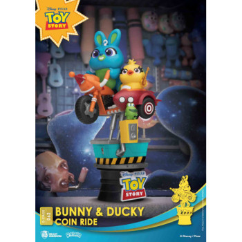 Disney Pixar : Diorama Stage : Coin Ride - Bunny &amp; Ducky (DS-062)