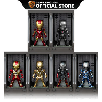 [6-IN-1 BUNDLE COLLECTION] Beast Kingdom MEA-022 Marvel Avengers Age of Ultron: Iron Man Mark Hall of Armor MK 17, 21, 22, 30, 43 Mini Egg Attack Figures Series