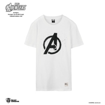 Avengers: Avengers Tee Logo - White, M