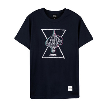 Beast Kingdom Marvel Spider-Man Series Vaporwave T-Shirt (Navy Blue)