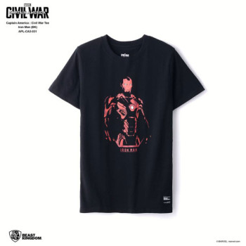 Beast Kingdom Marvel Captain America Civil War: Iron Man T-Shirt (Black)