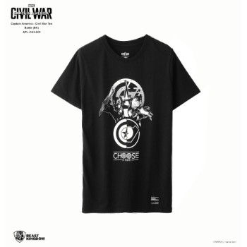 Beast Kingdom Marvel Captain America Civil War: Battle T-Shirt (Black)