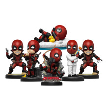 Beast Kingdom MEA-027 Deadpool Series 6-in-1 Bundle Mini Egg Attack Figure Statues (Blind/Close Box)