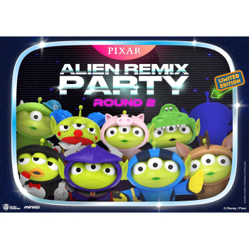 Beast Kingdom MEA-033 Disney Pixar Alien Remix Party Round 2 Set (8 Pieces) Mini Egg Attack Figure