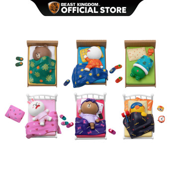 Beast Kingdom MEA-034 LINE FRIENDS Night-Night Series Set Mini Egg Attack Figures