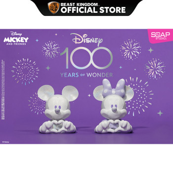 Soap Studio DY919 Disney100 Mickey Mouse and Minnie Mouse Love Hand Mini Bust